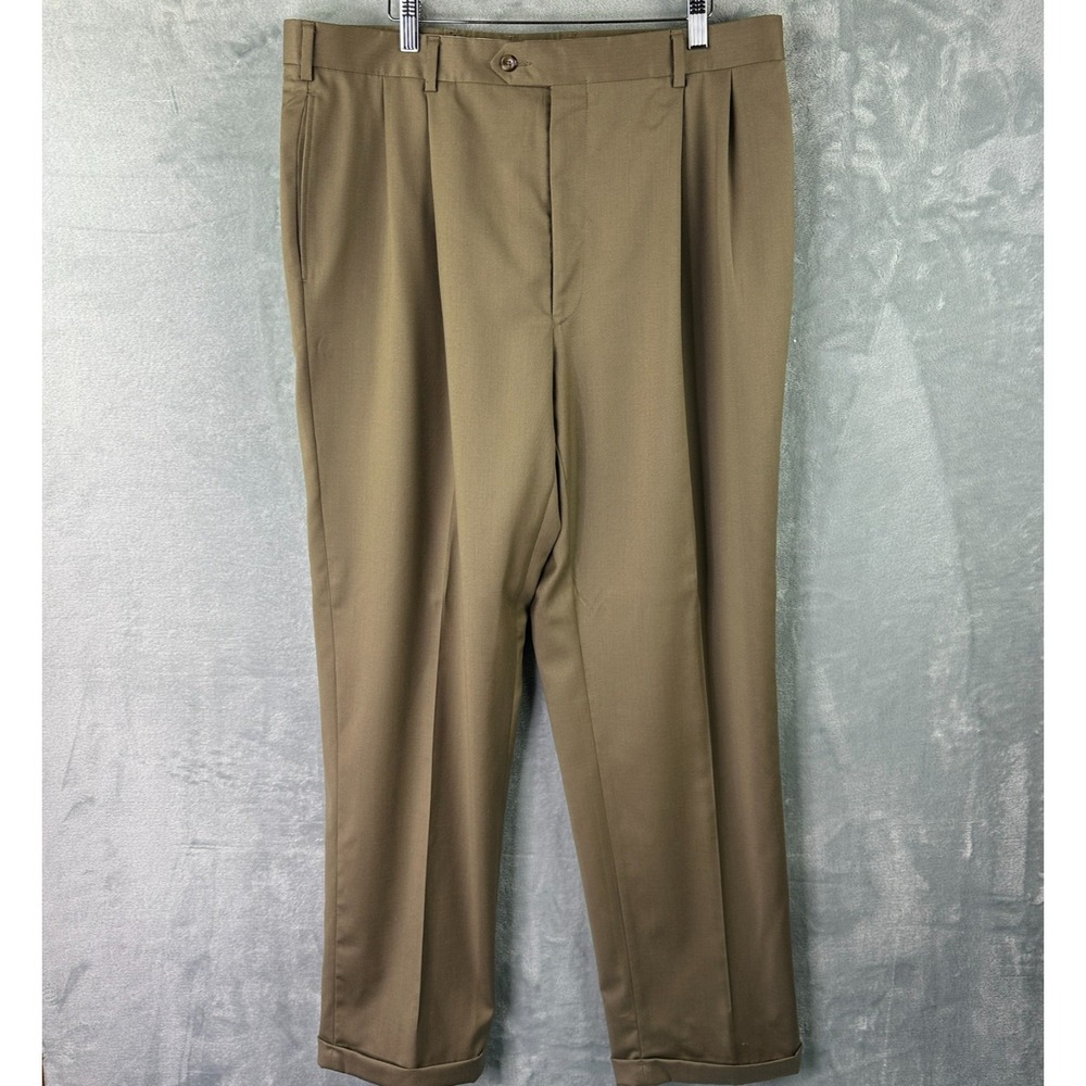 Jos A Bank‎ Brown Wool Dress Pants Mens 38L Signature Collection